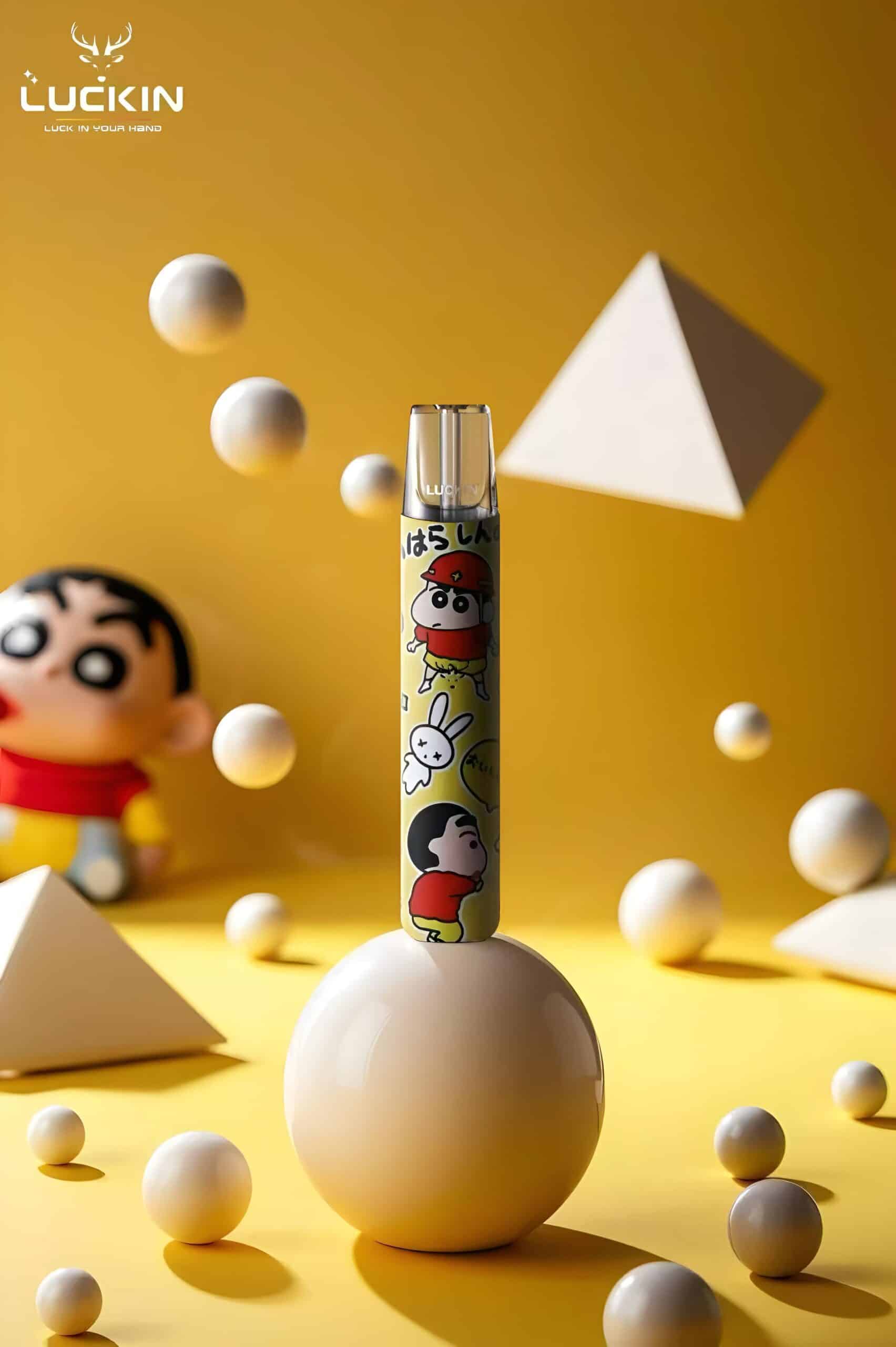 LUCKIN幸運一代電子煙主機 — 潮流設計×強勁體驗丨蠟筆小新、哪吒、史迪仔限量版震撼登場！